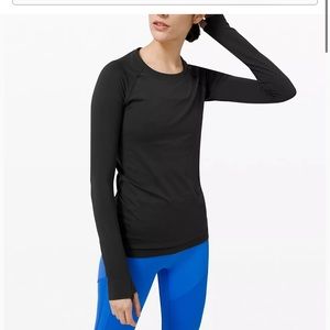 Black long sleeve swiftly tech Lululemon